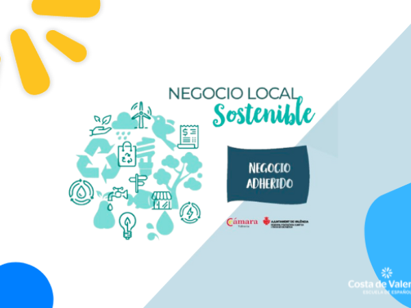 Costa de Valencia, escuela de español, en el evento "Negocio Local Sostenible"