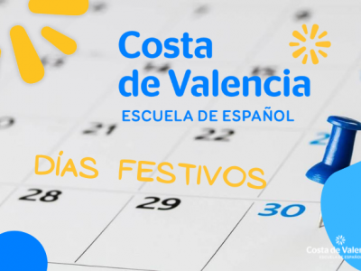 Calendario laboral - Costa de Valencia, escuela de español